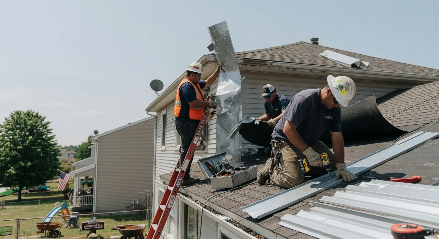 Storm Damage Metal Roof Repair in Woodstock, AL